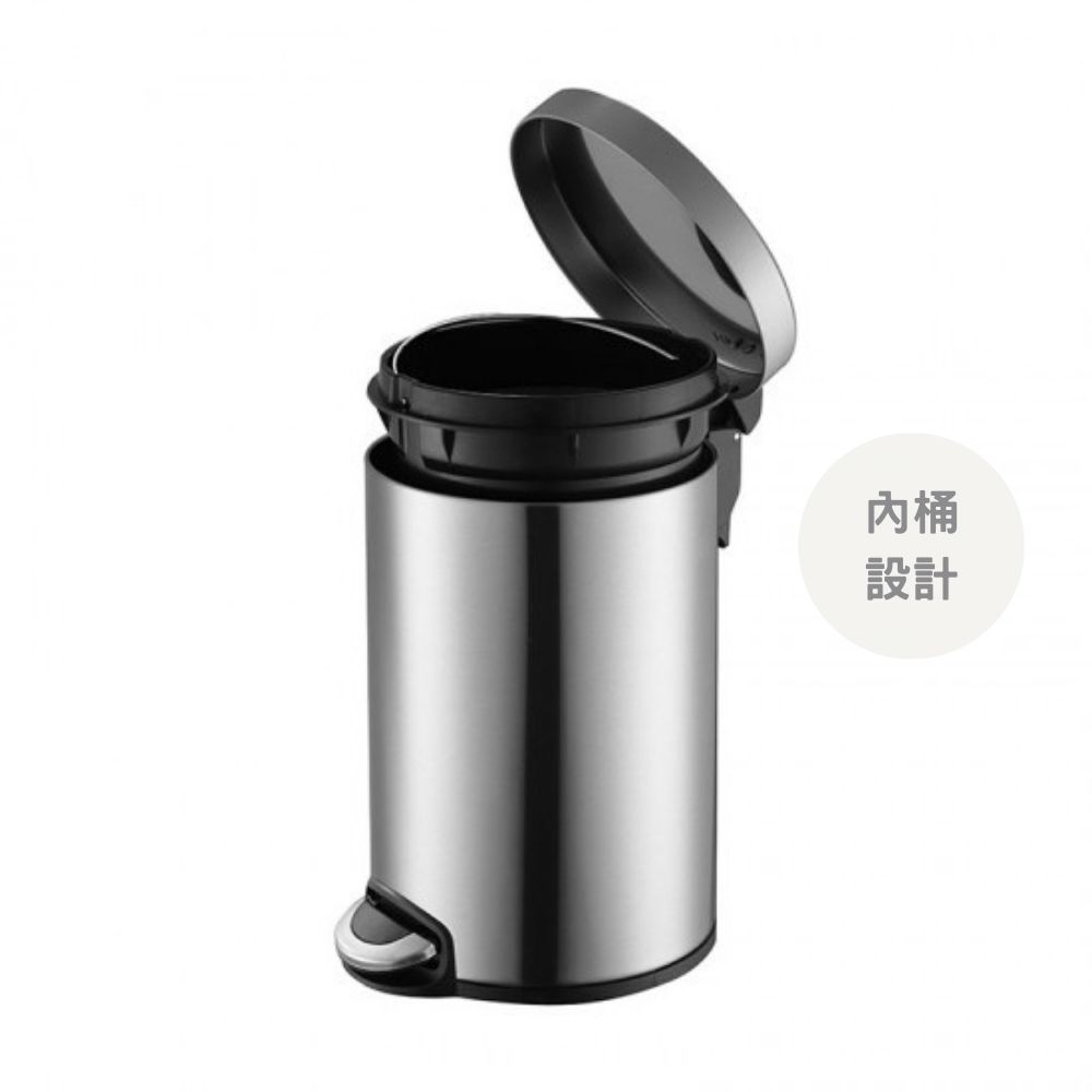 圓型腳踏式不銹鋼靜音垃圾桶 | 5L | EKO | EK9215MT-5L