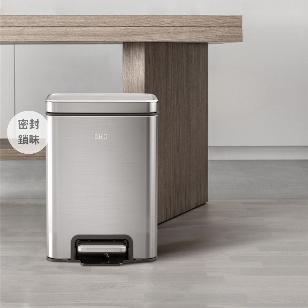 長方型不銹鋼腳踏式垃圾桶 | 8L | EKO | EK9361MMT-8L