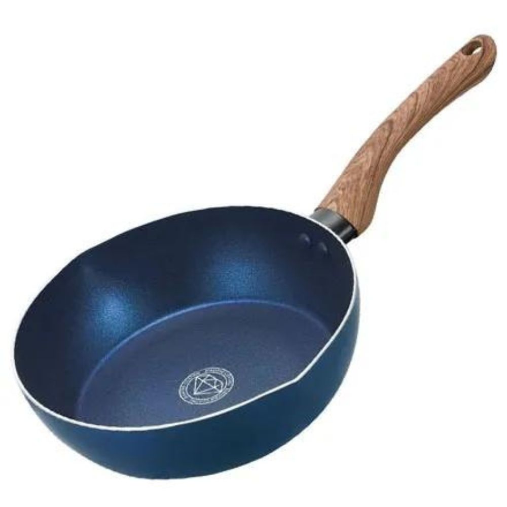 深型煎鍋平底鍋 | 鑽石易潔塗層 | 22CM | 電磁爐適用 | 日本 KAKUSEE | CF-02