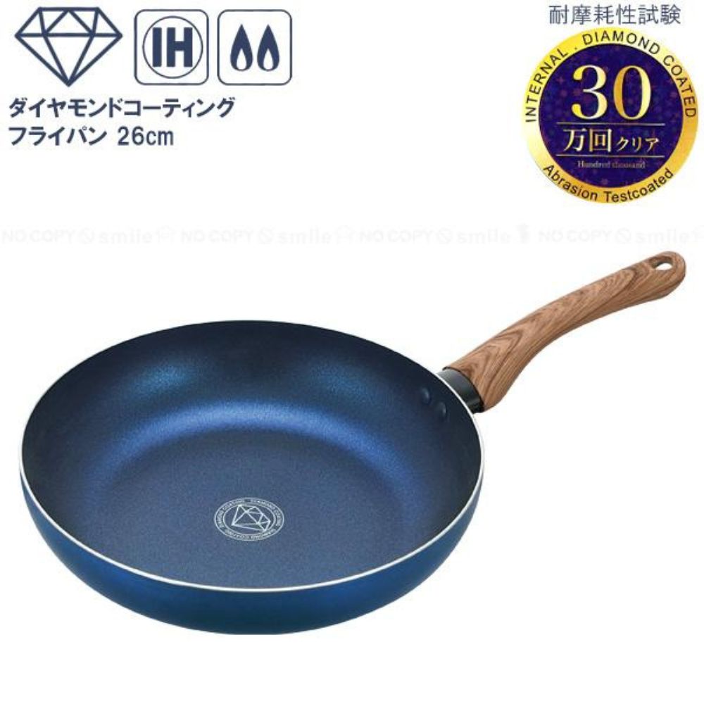 煎鍋平底鍋鍋 | 鑽石易潔塗層 | 26CM | 電磁爐適用 | 日本 KAKUSEE | CF-04