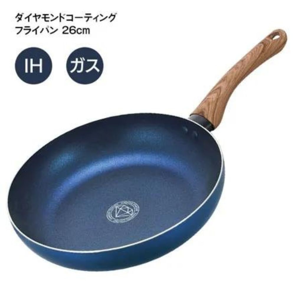 煎鍋平底鍋鍋 | 鑽石易潔塗層 | 26CM | 電磁爐適用 | 日本 KAKUSEE | CF-04