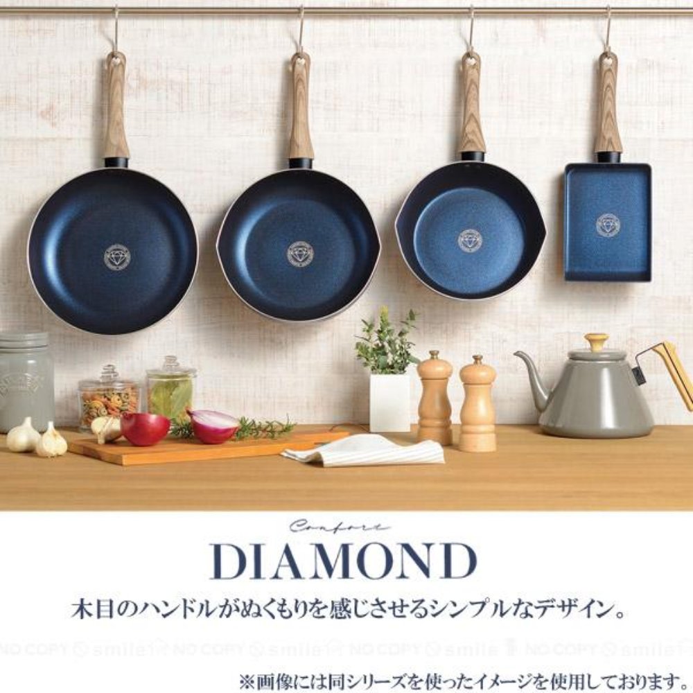 煎鍋平底鍋鍋 | 鑽石易潔塗層 | 26CM | 電磁爐適用 | 日本 KAKUSEE | CF-04