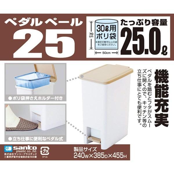腳踏式垃圾桶 | 25L | SANKO | 日本製 | SAN-22537