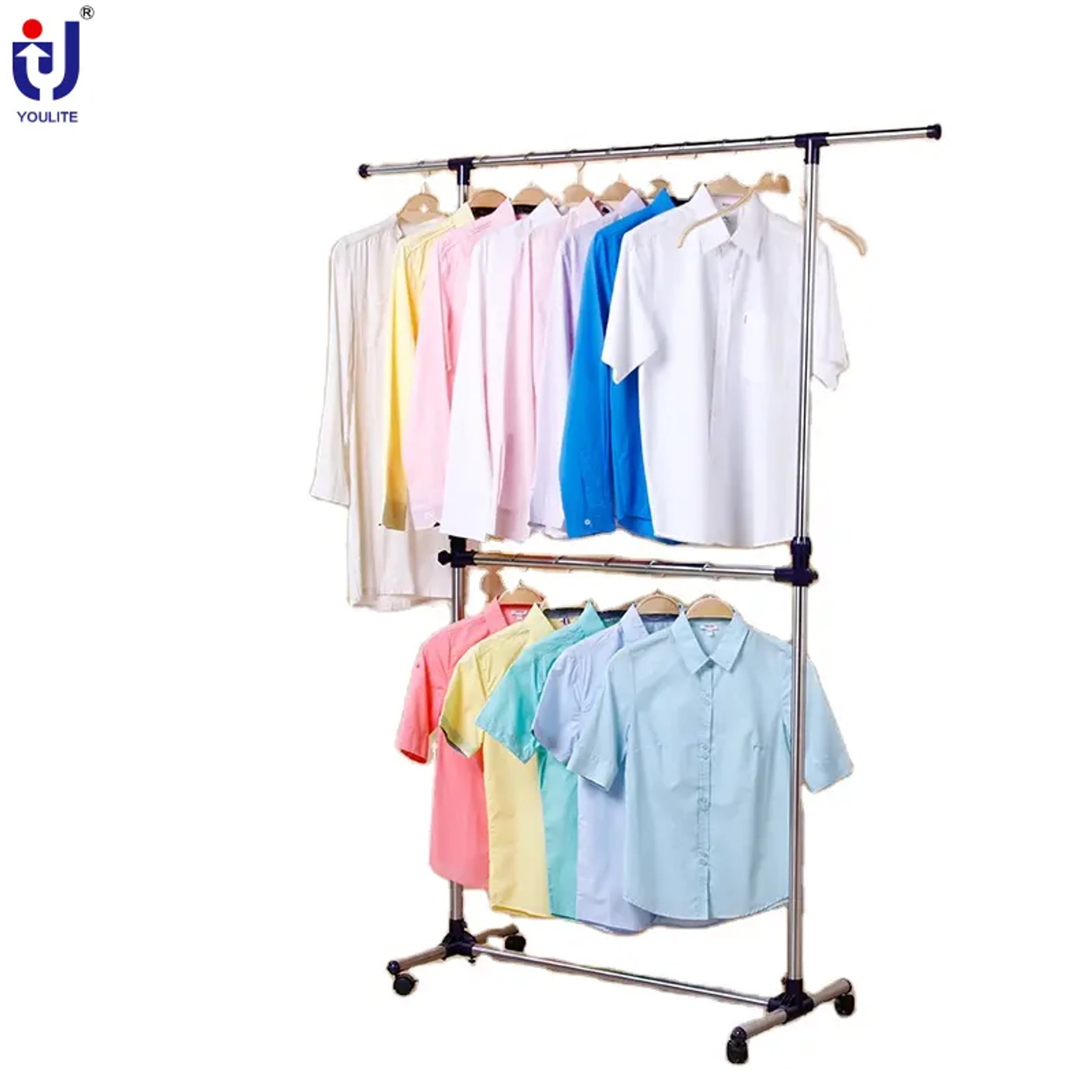 單杠雙層曬衣架 | 伸縮式 | YLT | YLT-0301H